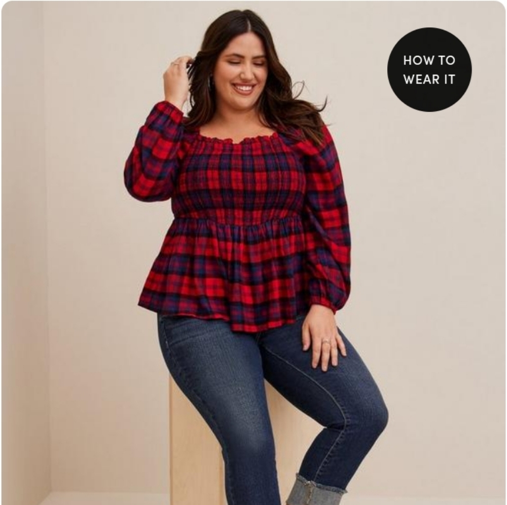 Torrid Smocked Top